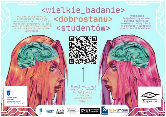 plakat wydarzenia z odnośnikiem QR