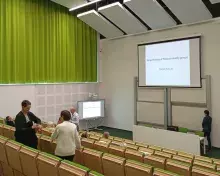 Przed wykładem prof. Dawida Kielaka