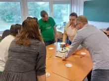 dr Wejer, opiekunowie i uczestnicy warsztatów