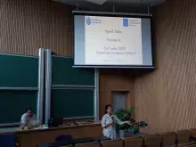Akshata Shenoy i Fernando Almaguer-Angeles otwierający SpeedTalks