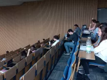 uczestnicy w auli na SpeedTalks