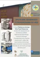 plakat wydarzenia ze zdjęciami sprzętu radiologicznego