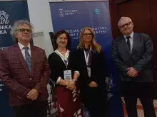 od lewej: Paweł Możejko, Brygida Mielewska, Justyna Strankowska, Marcin Marciniak