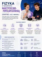 informacje o specjalności nauczycielsko-popularyzatorskiej