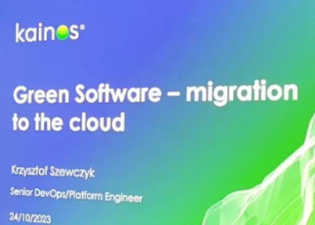 Green Software - migration to the cloud