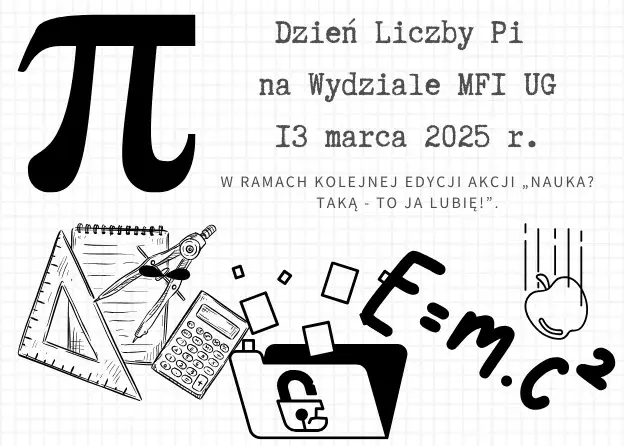 Dzień liczby Pi 13 marca na Wydziale MFI UG