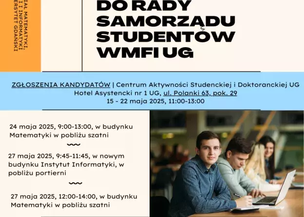 Wybory do Rady Samorządu Studentów WMFI UG