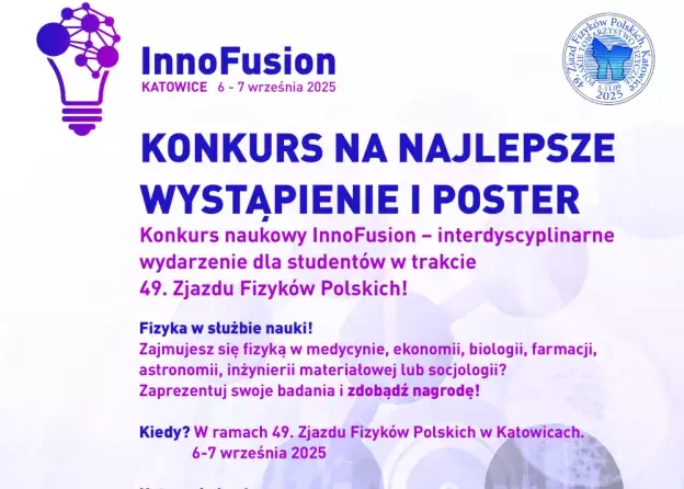 Konkurs InnoFusion | 49. Zjazd Fizyków Polskich w…